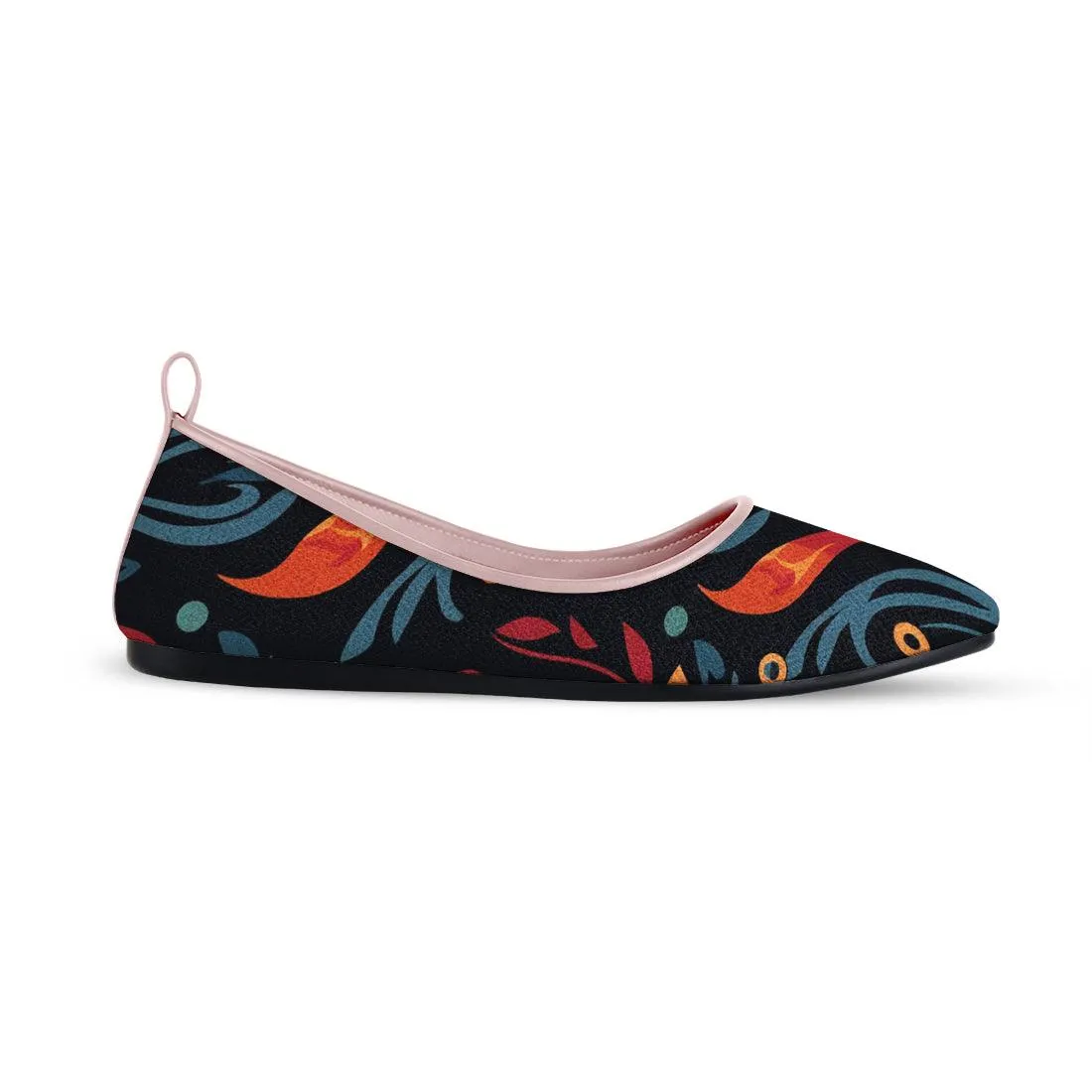 Rose Round Toe Shoe Fiery