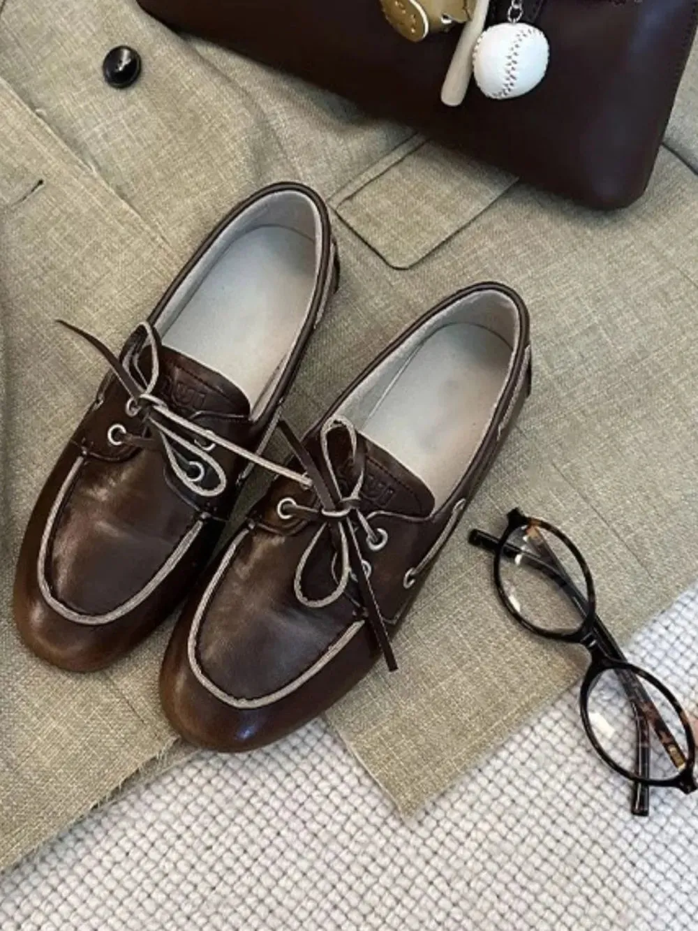 Round Toe Flat Slip-Ons