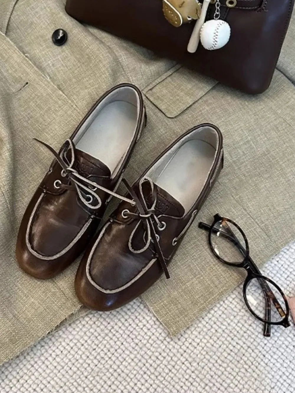 Round Toe Flat Slip-Ons