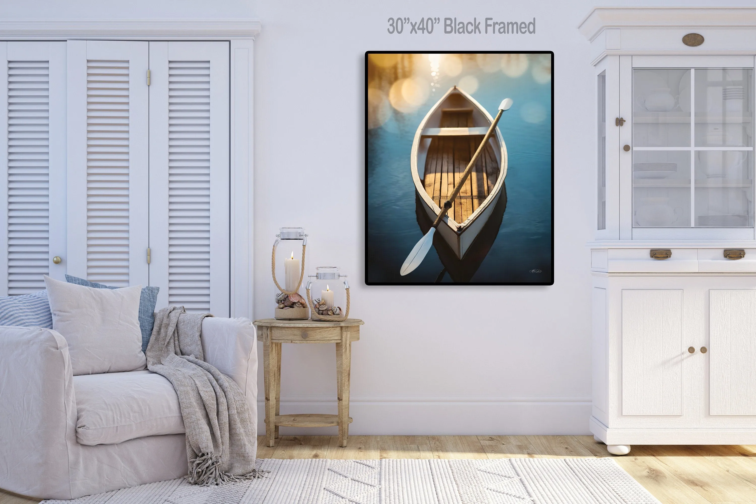 Rustic Wooden Boat  Canvas Print, Coastal Wall Art Lakehouse Wall Art, Canoe, Lakehouse Decor Beach House,  Cabin