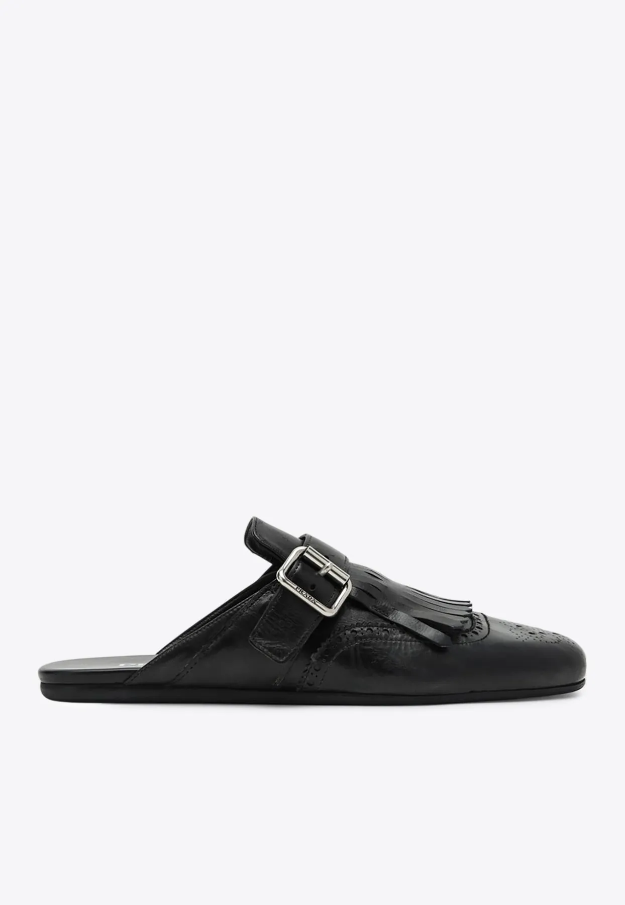 Sabot Shuffle Leather Flat Mules