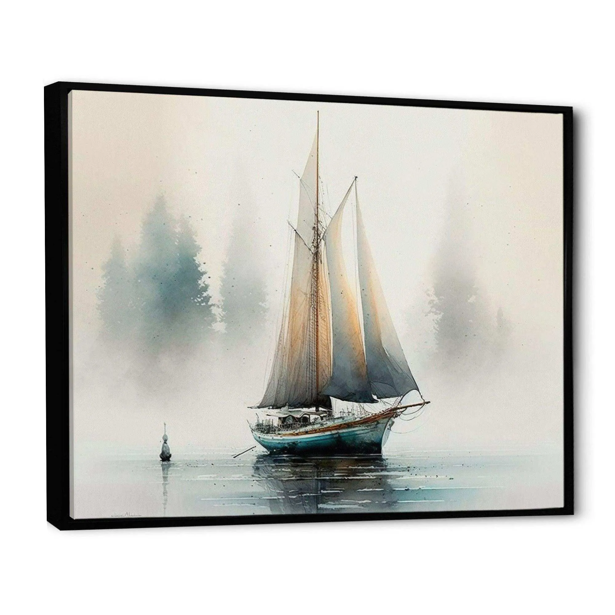 Sailboat Anchored
