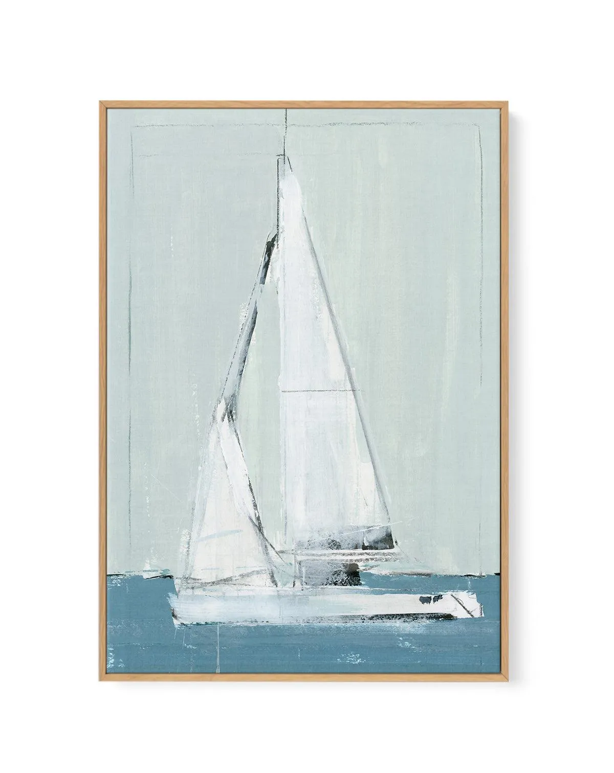 Sailing II | Framed Canvas Art Print
