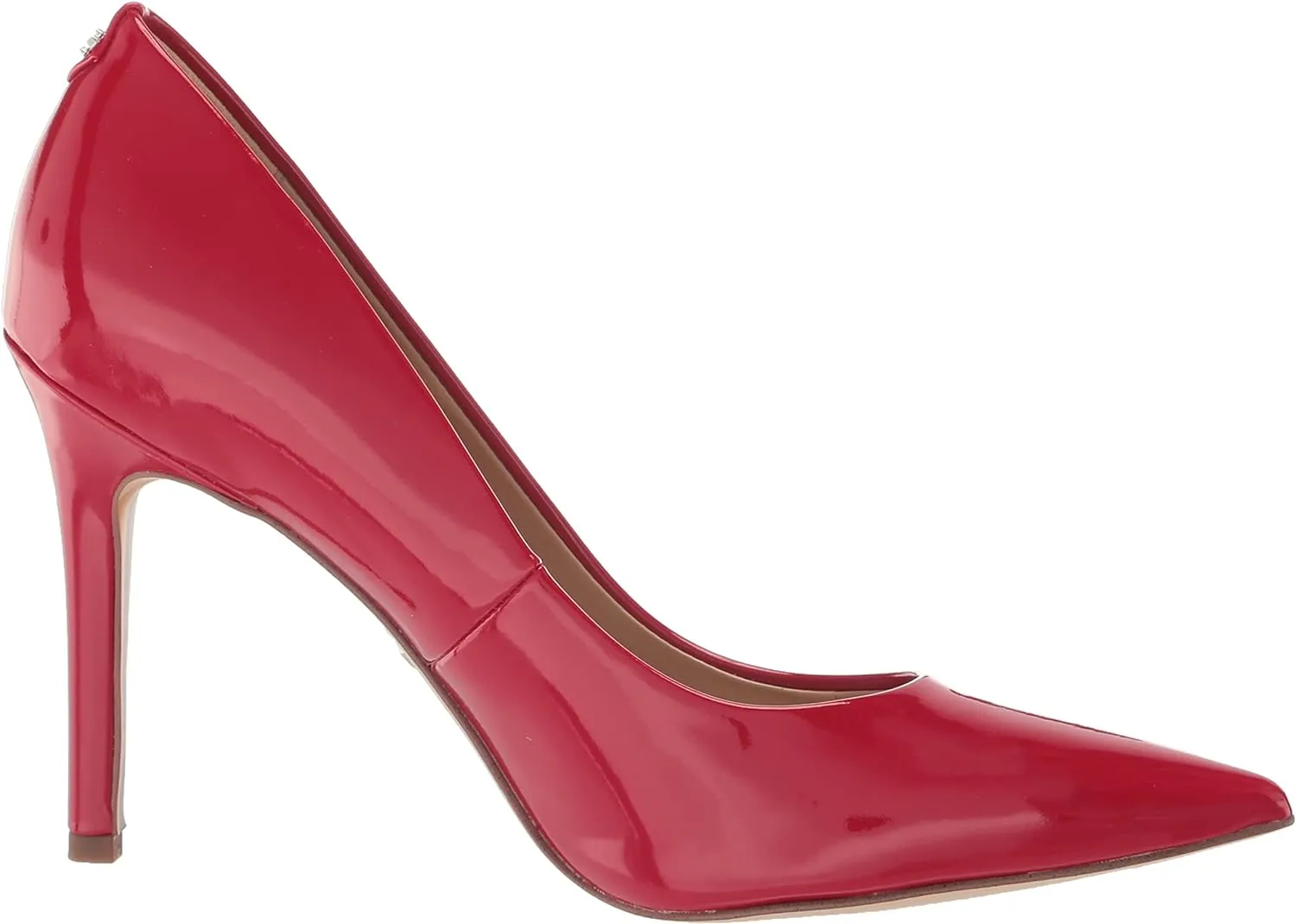 Sam Wide Heeled Helpful Edelman Hazel Pointed Stiletto Red Ruby Loved by customers Toe Dress Slip On Pumps