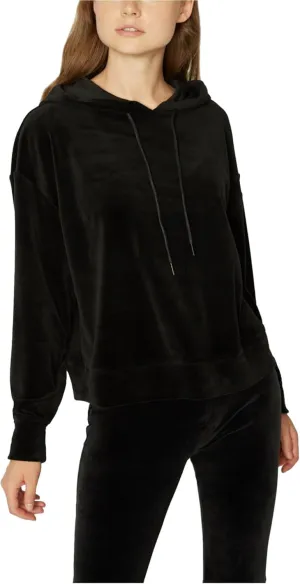 Sanctuary | Melrose Brigade Velour Hoodie Sweater | Black | S