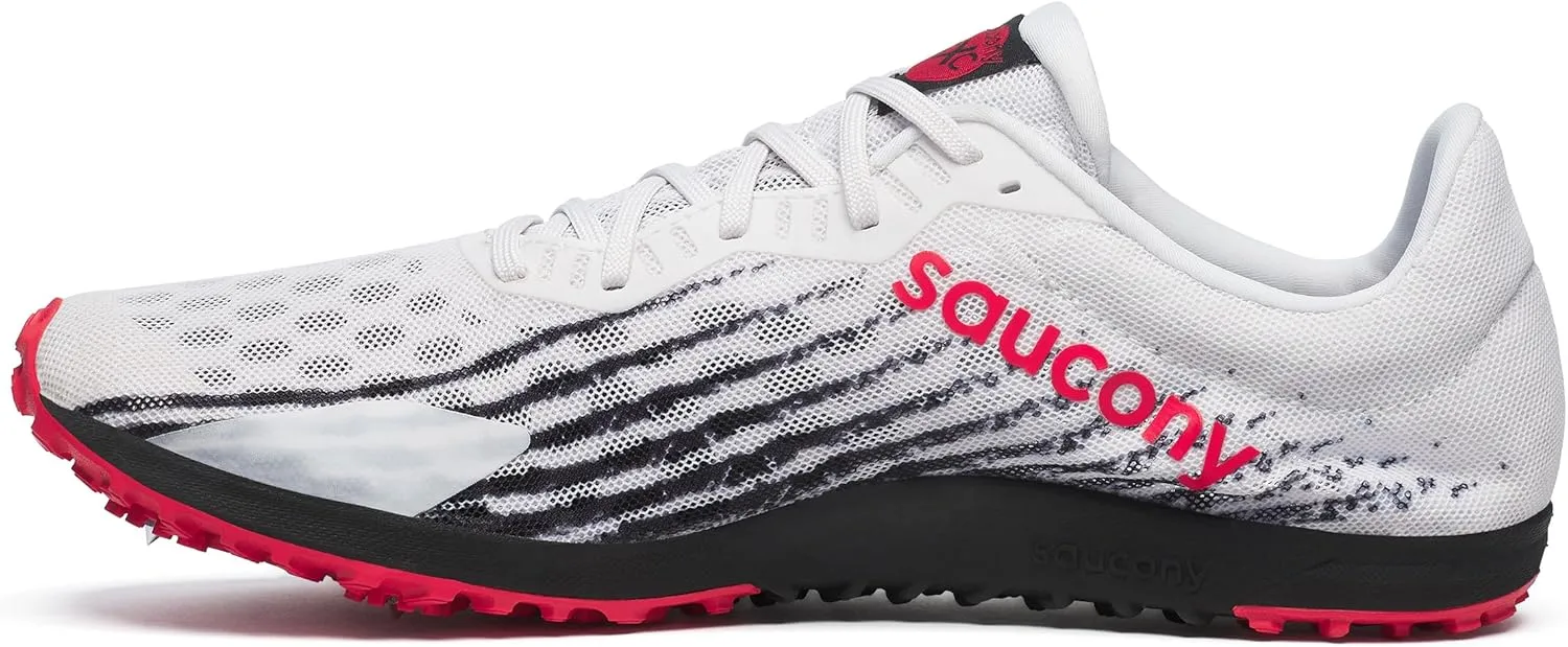Saucony Men's Kilkenny XC 9 Cross Country Flat, White/Black, 13