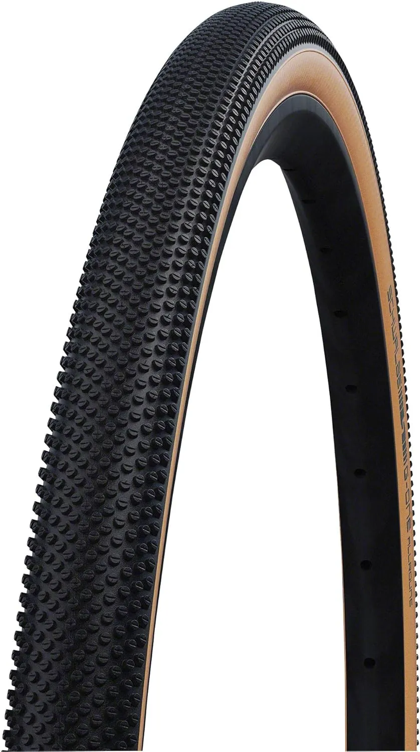 SCHWALBE - G-One Allround Gravel Tubeless Folding Bike Tire | 700 x 35 | Performance Line, Addix | Black/Tan