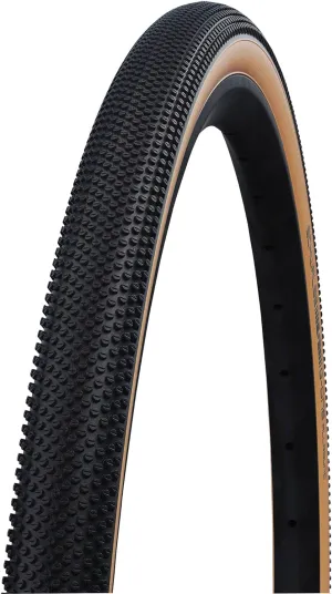 SCHWALBE - G-One Allround Gravel Tubeless Folding Bike Tire | 700 x 35 | Performance Line, Addix | Black/Tan