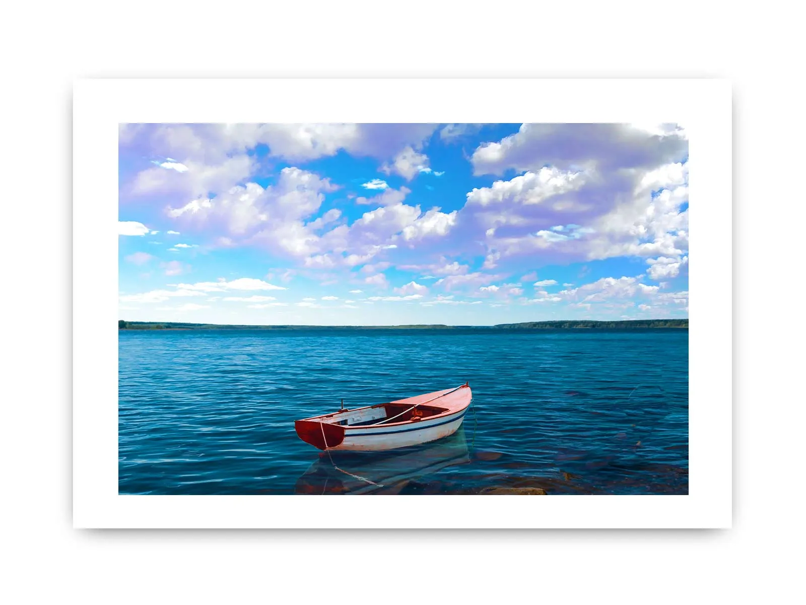 Sea Boat Painting