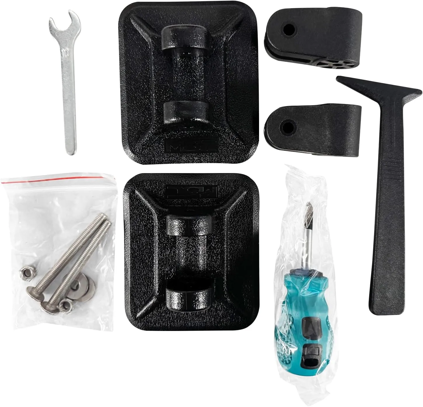 Seamander Mounting Hardwares for Inflatable Boat Bimini Tops,Rib Canopy Boat Top Cover, Deck Mounts with Back Glue