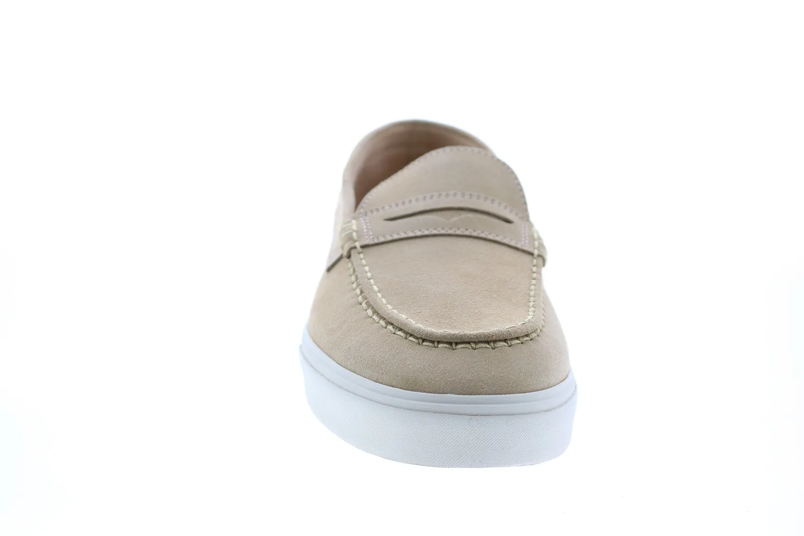 Sebago Manitou 751112W Mens Beige Suede Loafers & Slip Ons Moccasin Shoes