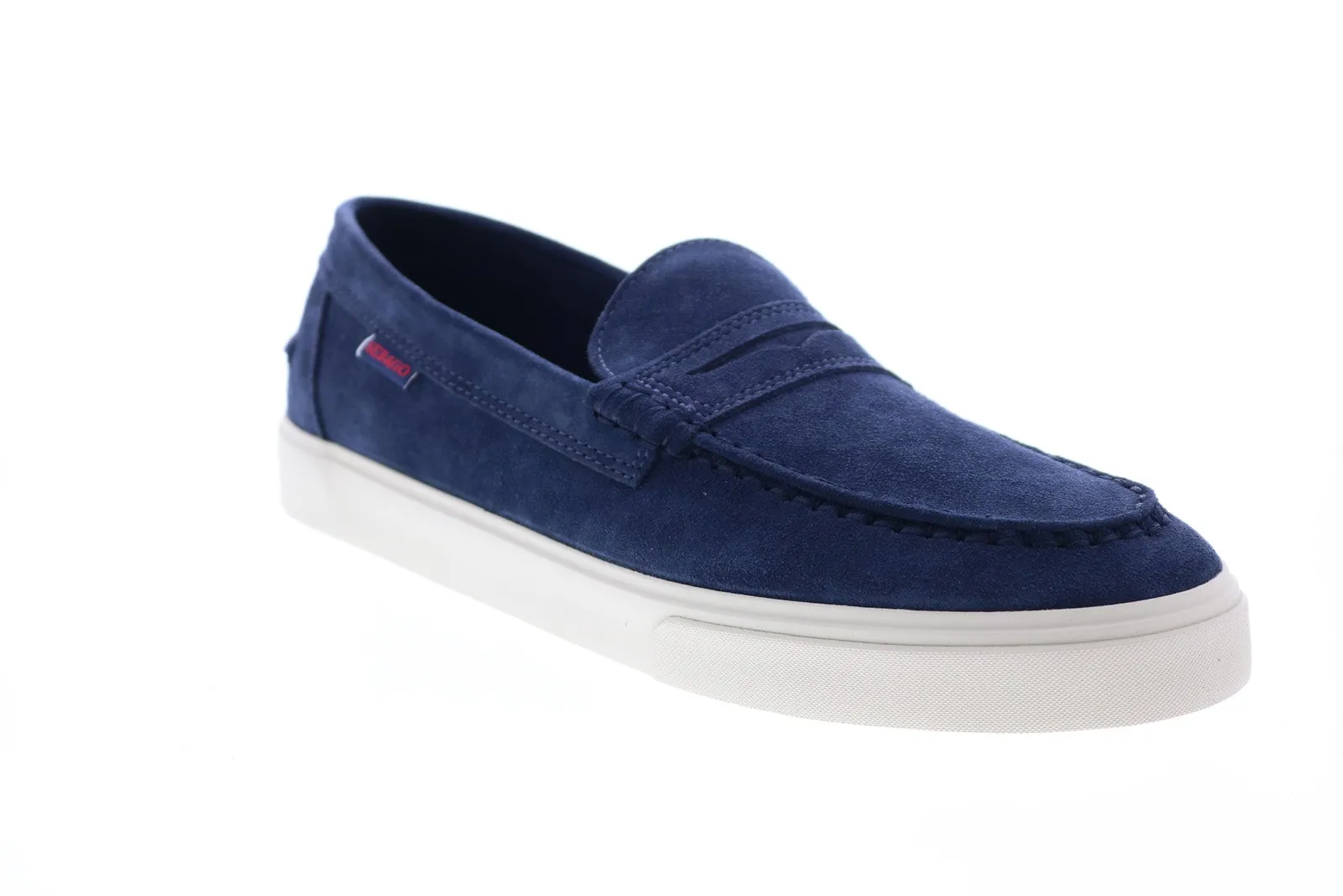 Sebago Manitou 751112W Mens Blue Suede Loafers & Slip Ons Moccasin Shoes