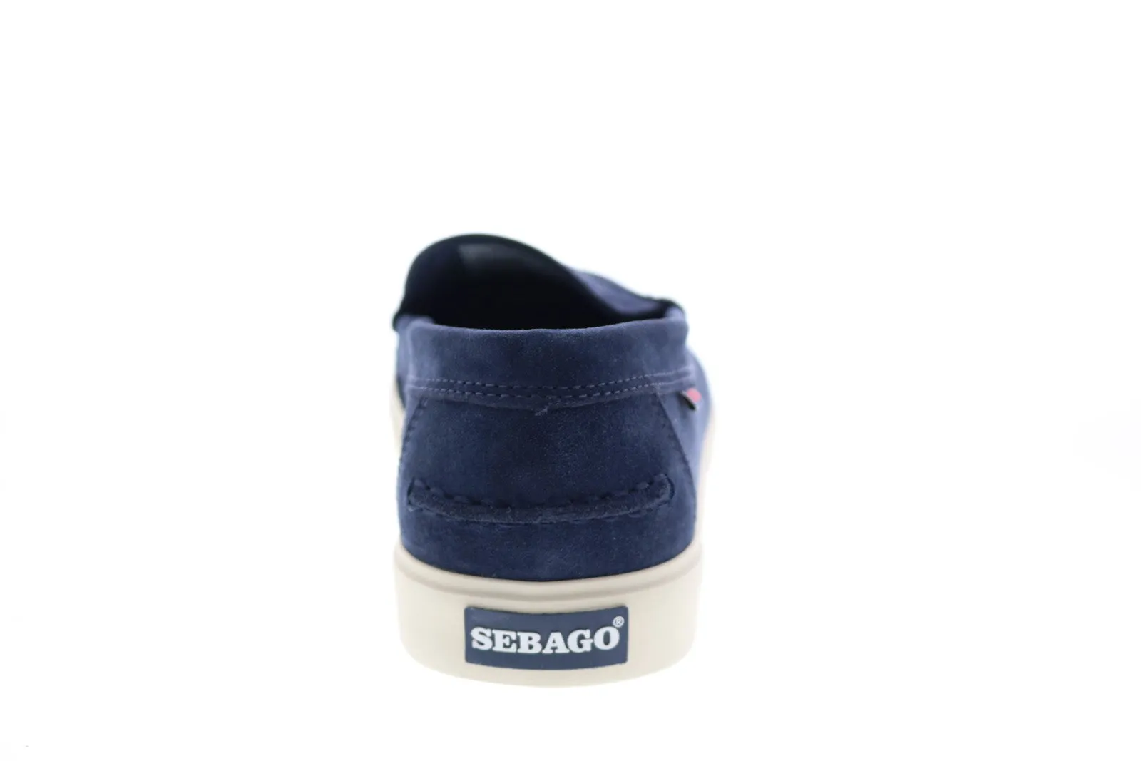 Sebago Manitou 751112W Mens Blue Suede Loafers & Slip Ons Moccasin Shoes
