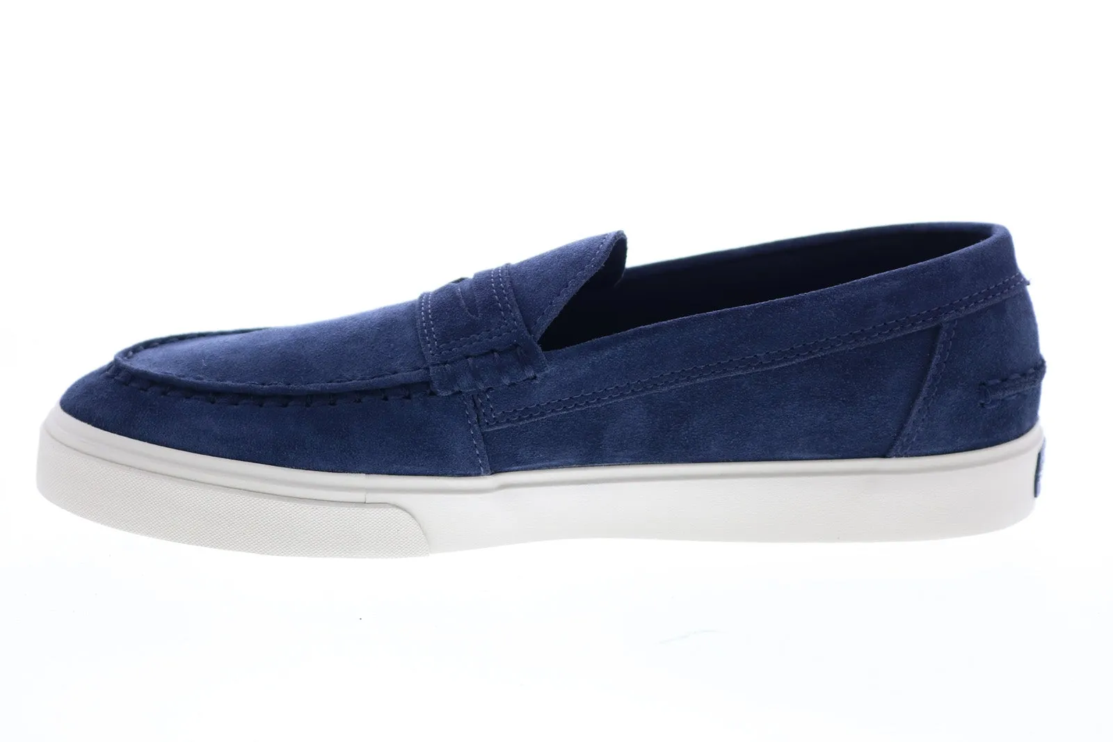 Sebago Manitou 751112W Mens Blue Suede Loafers & Slip Ons Moccasin Shoes