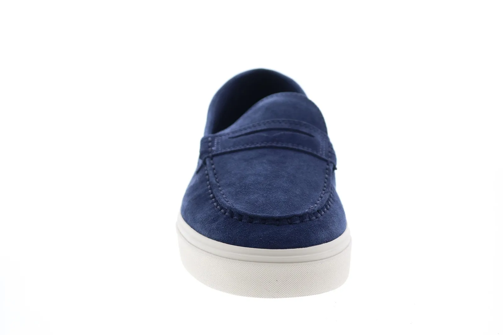 Sebago Manitou 751112W Mens Blue Suede Loafers & Slip Ons Moccasin Shoes