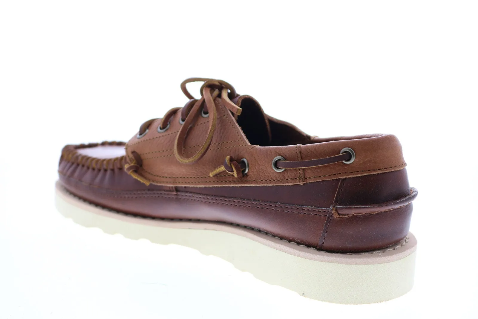 Sebago Seneca 70015T0 Mens Brown Leather Loafers & Slip Ons Boat Shoes