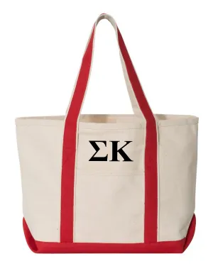 Sigma Kappa Red Boat Tote - Large