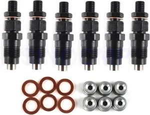 SINOCMP Diesel Fuel Injectors for Nissan Patrol GU Y61 TD42 TD42T Engine(6Pcs)