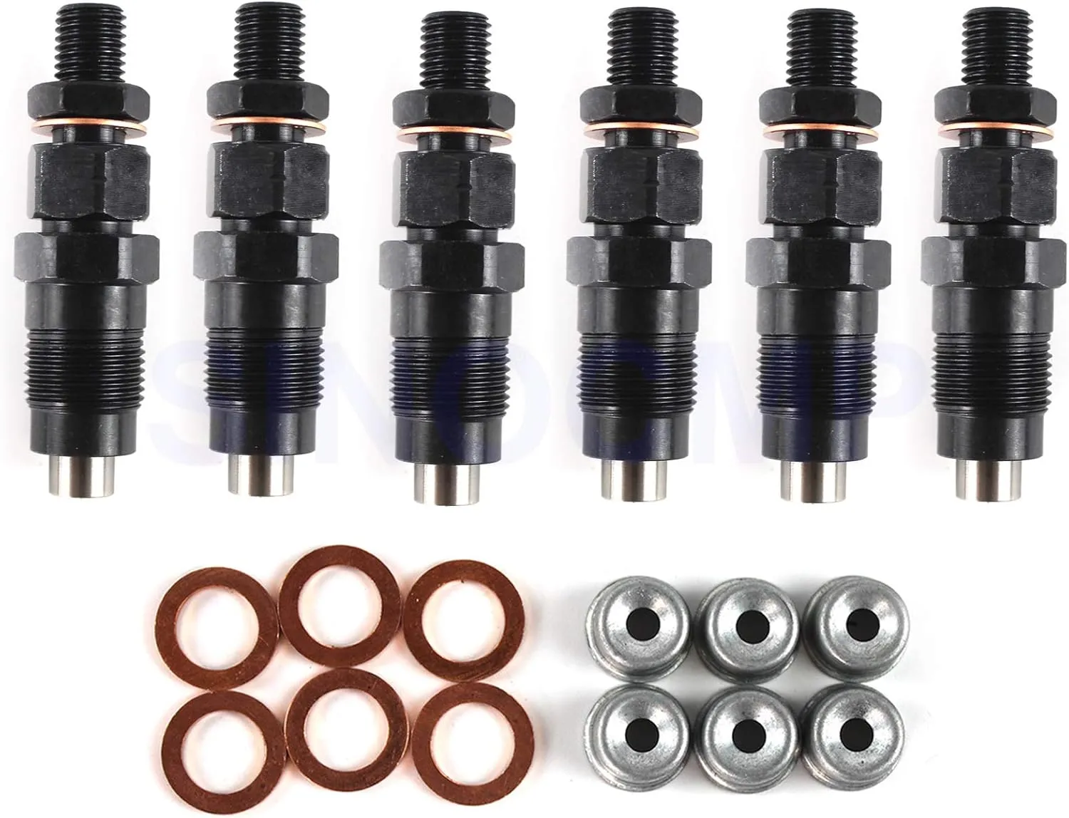 SINOCMP Diesel Fuel Injectors for Nissan Patrol GU Y61 TD42 TD42T Engine(6Pcs)