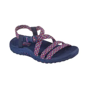 Skechers Adore You Sandals in Navy Pink Combo