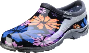 Sloggers Original Waterproof Rain and Garden Shoe for Women– Outdoor Slip-On Garden Clog - Made in The USA with Premium Comfort Insole and Arch Support - Flower Power, Size 8