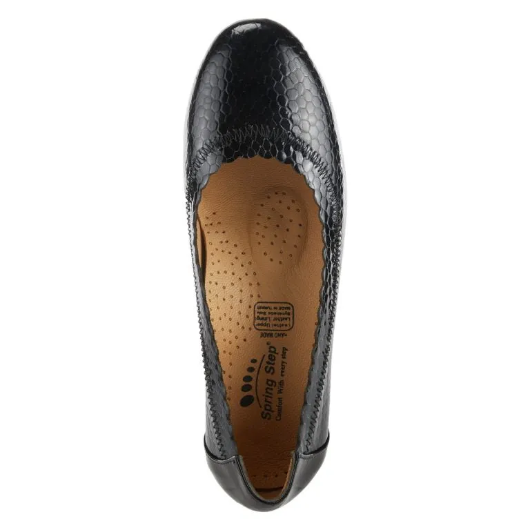 Spring Step - Ahmeria - Black Patent Leather