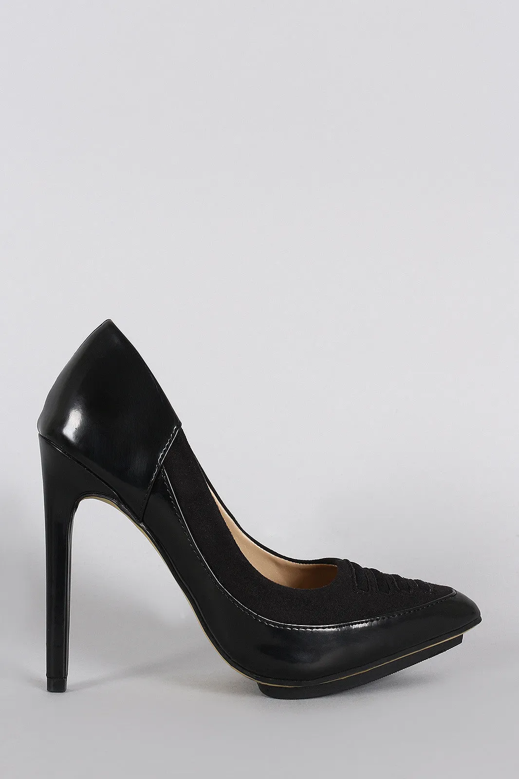 Stitched Stiletto Pump Toe Pointy Trim Summer special Private sale