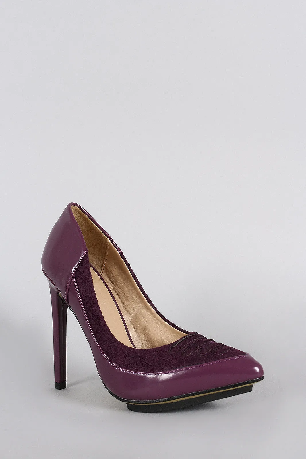 Stitched Stiletto Pump Toe Pointy Trim Summer special Private sale