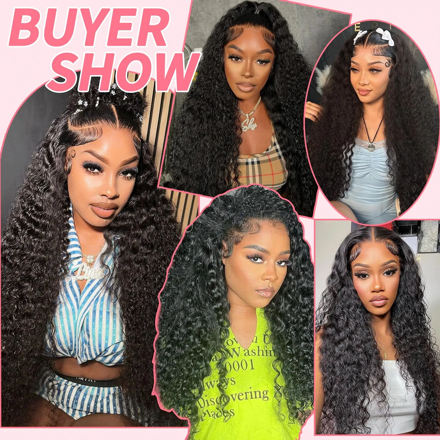 Synthetic Lace Front Wigs Pre Plucked Natural Wavy Wig Ready to Wear Glueless 13x4x1 Middle Part Lace Front for Black Women Daily Party Wear