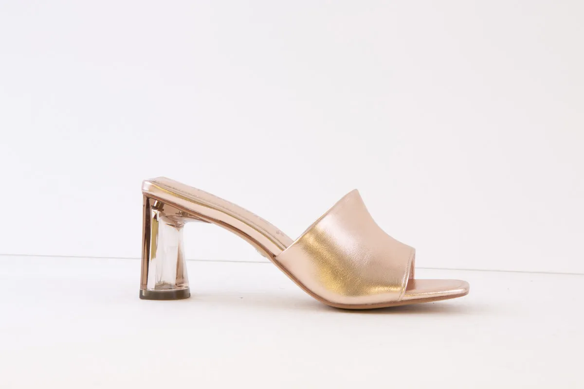 TAMARIS - 27248-583 HIGH HEEL MULE - ROSE GOLD