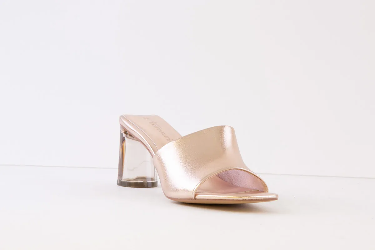 TAMARIS - 27248-583 HIGH HEEL MULE - ROSE GOLD