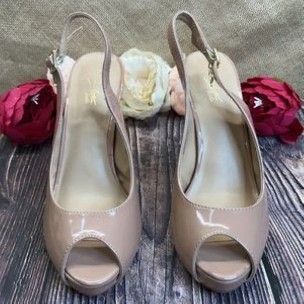 Thalia Sodi Nude Luzia Slingback Pumps 8.5M