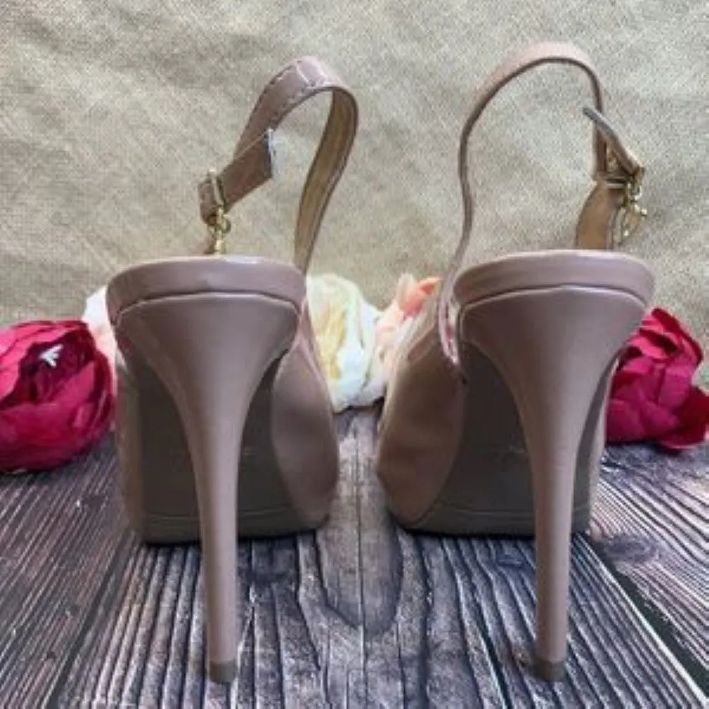 Thalia Sodi Nude Luzia Slingback Pumps 8.5M