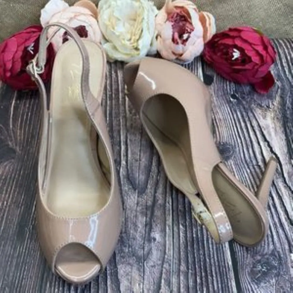 Thalia Sodi Nude Luzia Slingback Pumps 8.5M