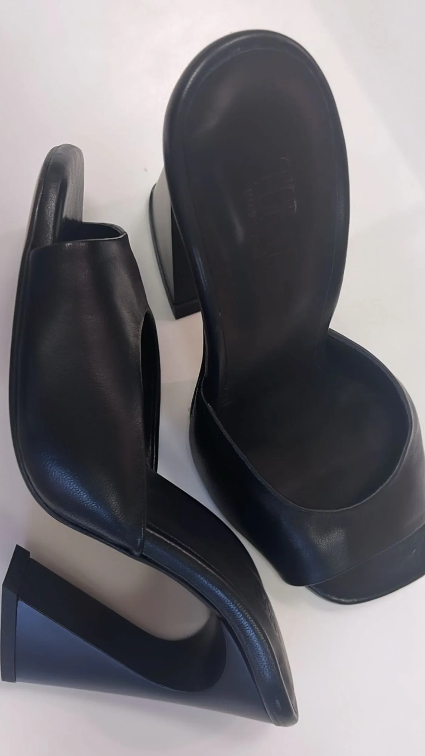 Toral Luna Heeled Mule in Black