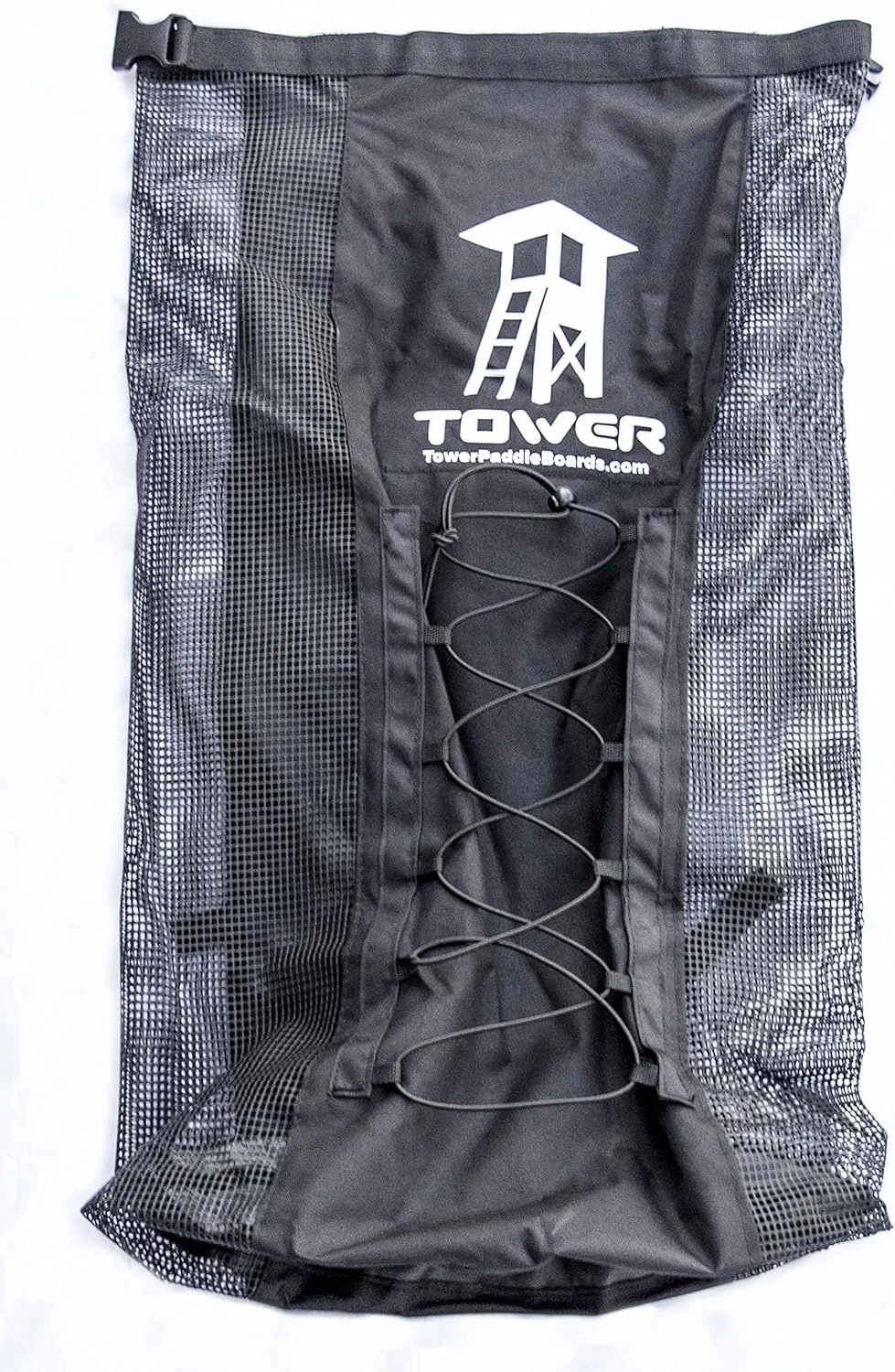 Tower iSUP Backpack - Premium Universal Bag for Inflatable Paddle Boards - Quick Dry l Maximum Breathability l Interior Fin Pocket l Extra Space l Fits Boards up to 14 Feet l Padded Shoulder Straps