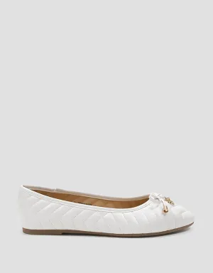 Triset Cross Stitching Sepatu Flat Ballerina Wanita