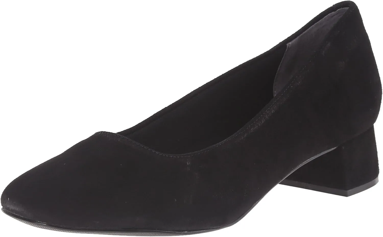 Trotters Women's LOLA Pump, Black Suede, 7.5 N US