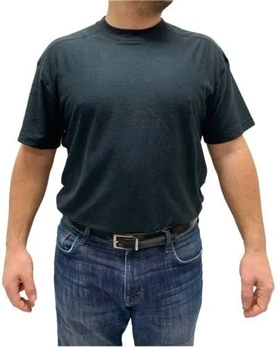 Tru-Spec Men's Short Sleeve Base Layer Crew T-Shirt, Black, Large