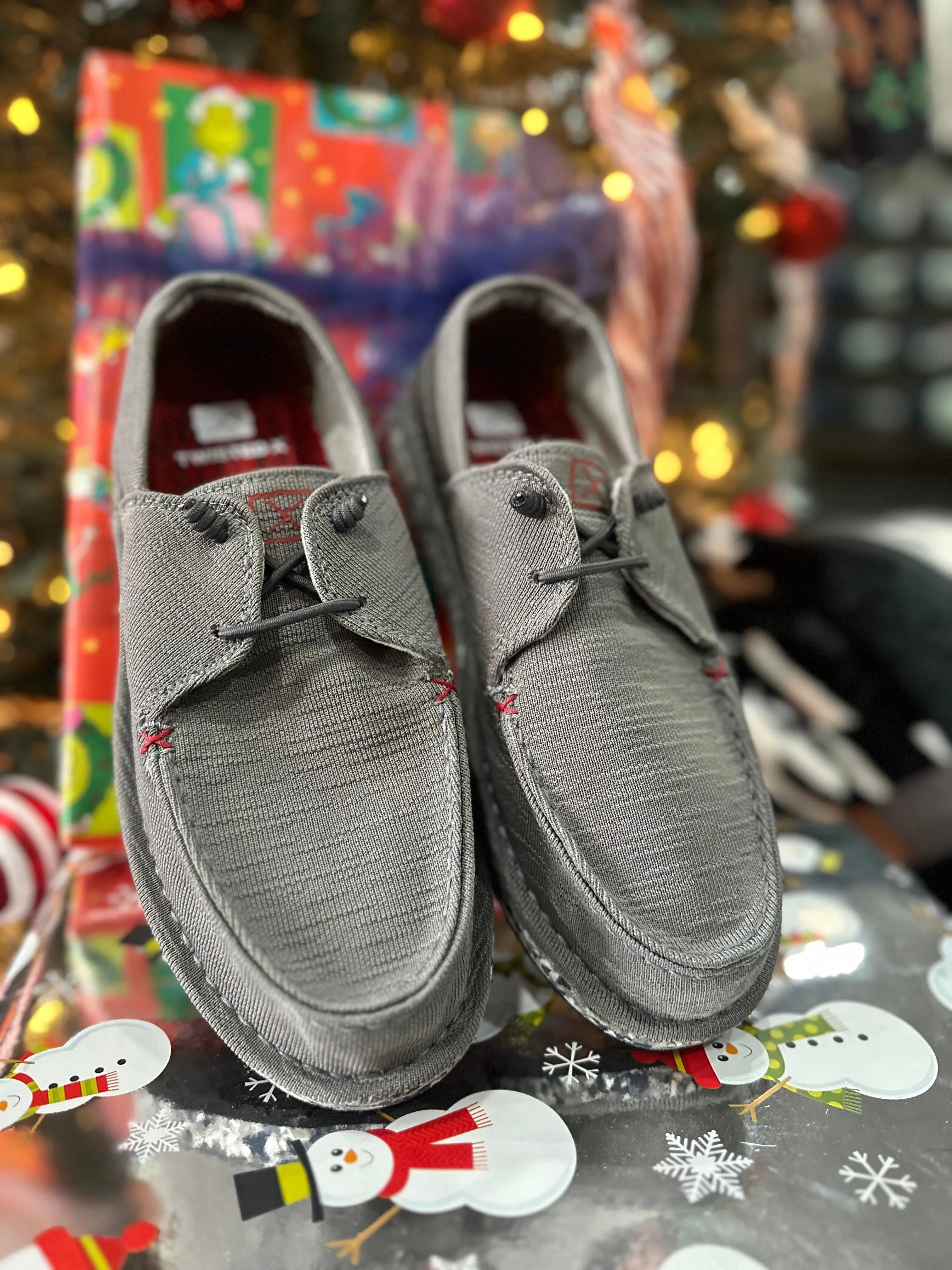 Twisted X Circular Project Grey Boat Shoe