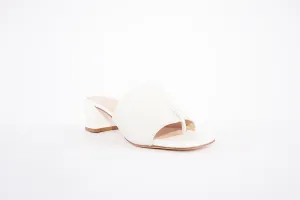UNISA - KOZAN MEDIUM BLOCK HEEL MULE - IVORY LEATHER