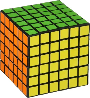 V-Cube 6 Black Flat Multicolor Cube Puzzle