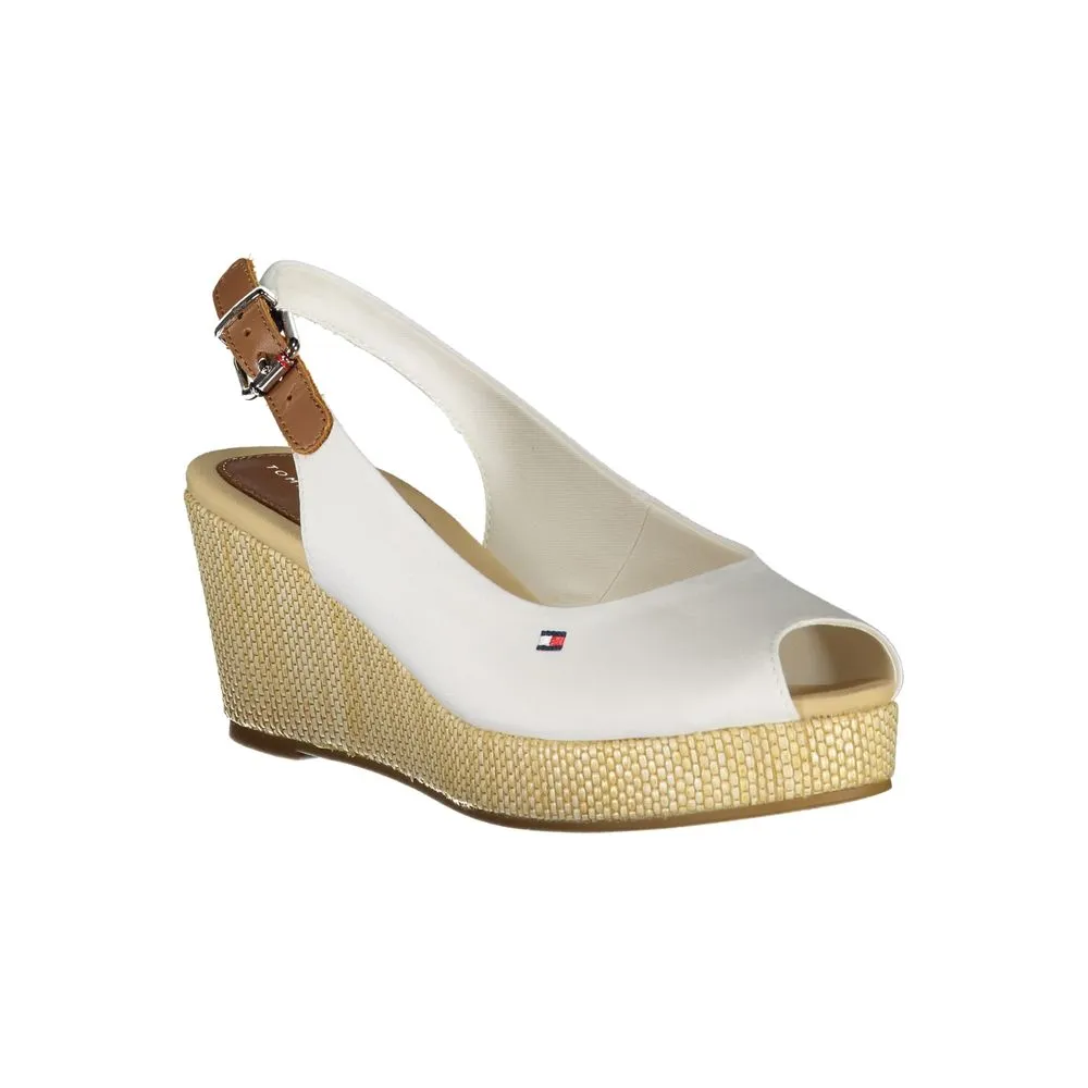 Value-for-money Sandal Hilfiger White Cotton Efficient Tommy