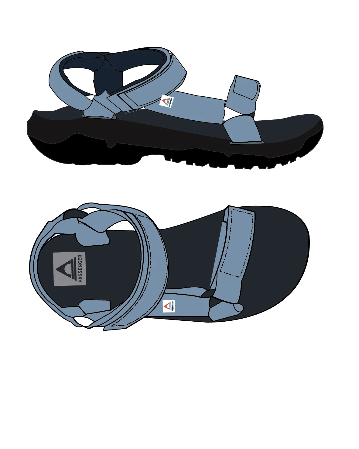 Venice Roam Sandal - Faded Denim