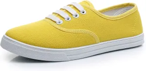 VenusCelia Women's Rainbow Canvas Lace Up SneakerⅡ