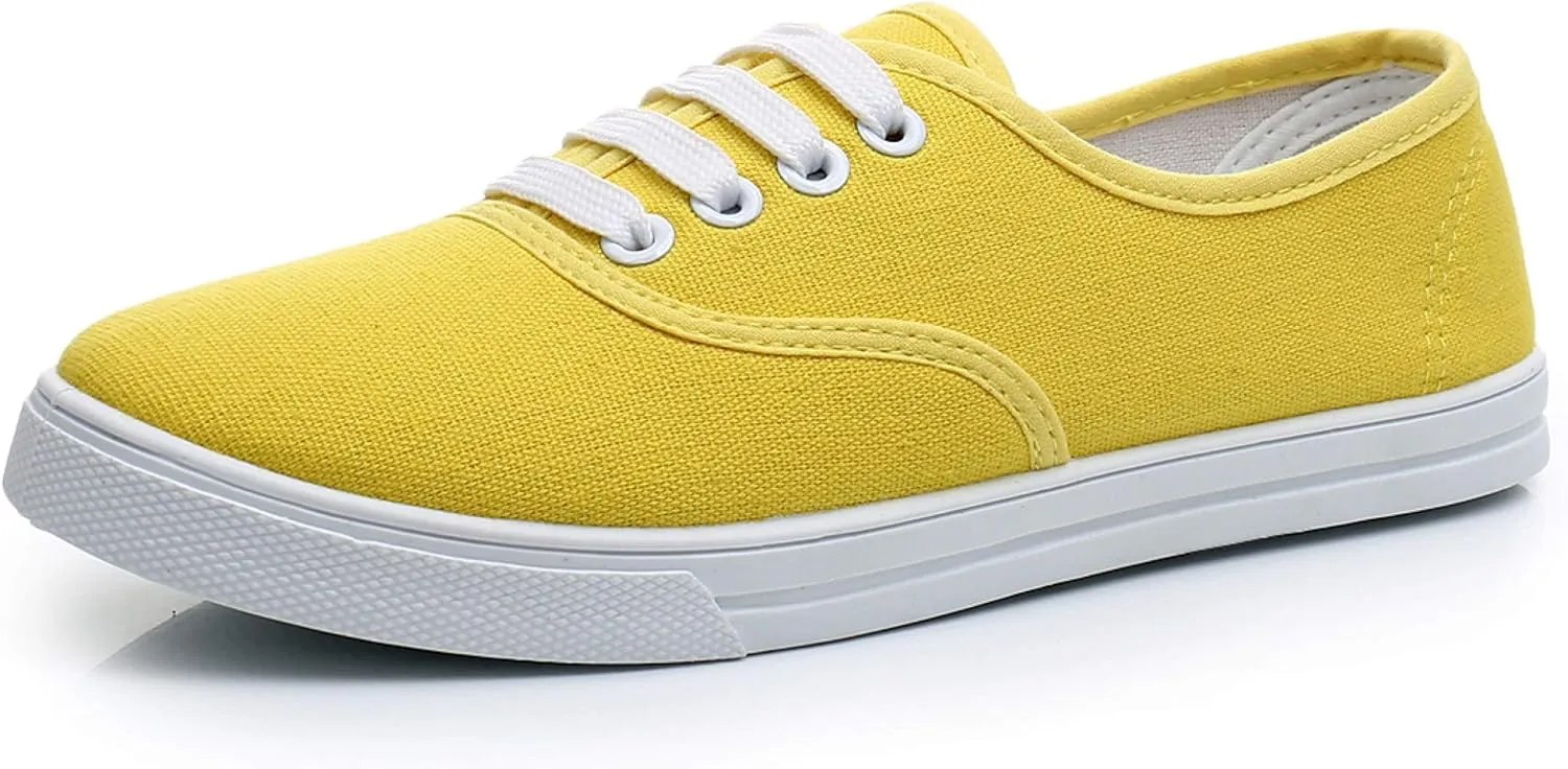 VenusCelia Women's Rainbow Canvas Lace Up SneakerⅡ