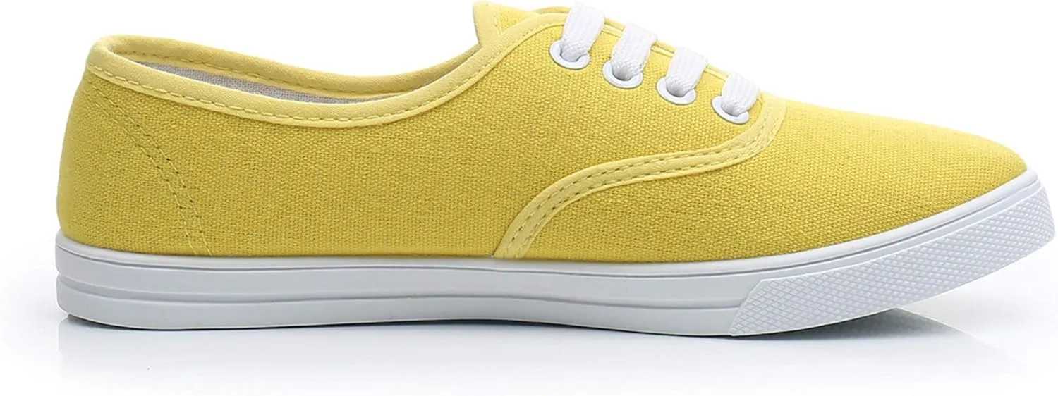 VenusCelia Women's Rainbow Canvas Lace Up SneakerⅡ