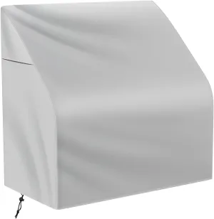 Waterproof Boat Swing Back Seat Cover, 600D Marine Grade Polyester Canvas Swingback Cooler Seat Cover,Grey