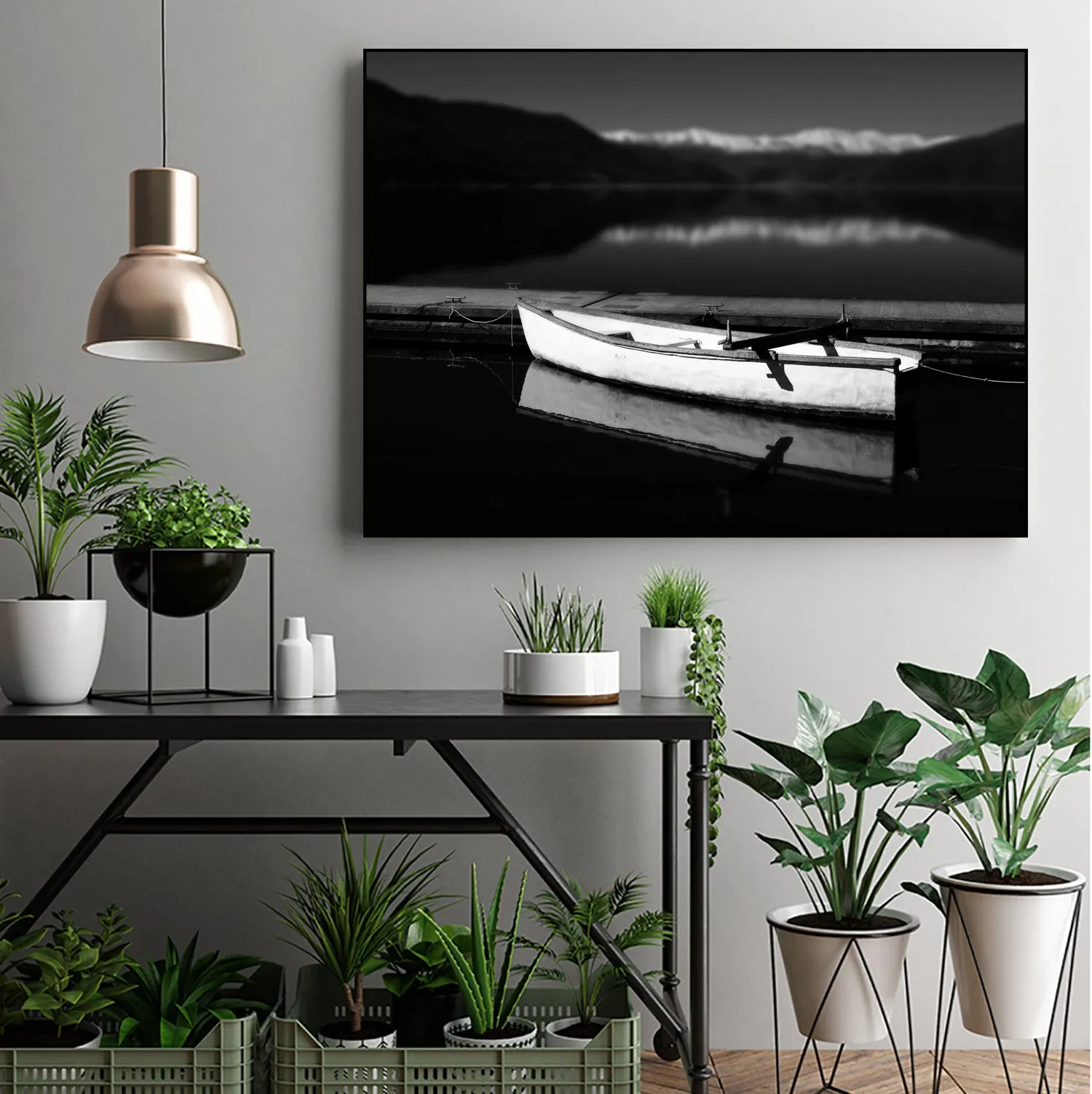 White lake boat