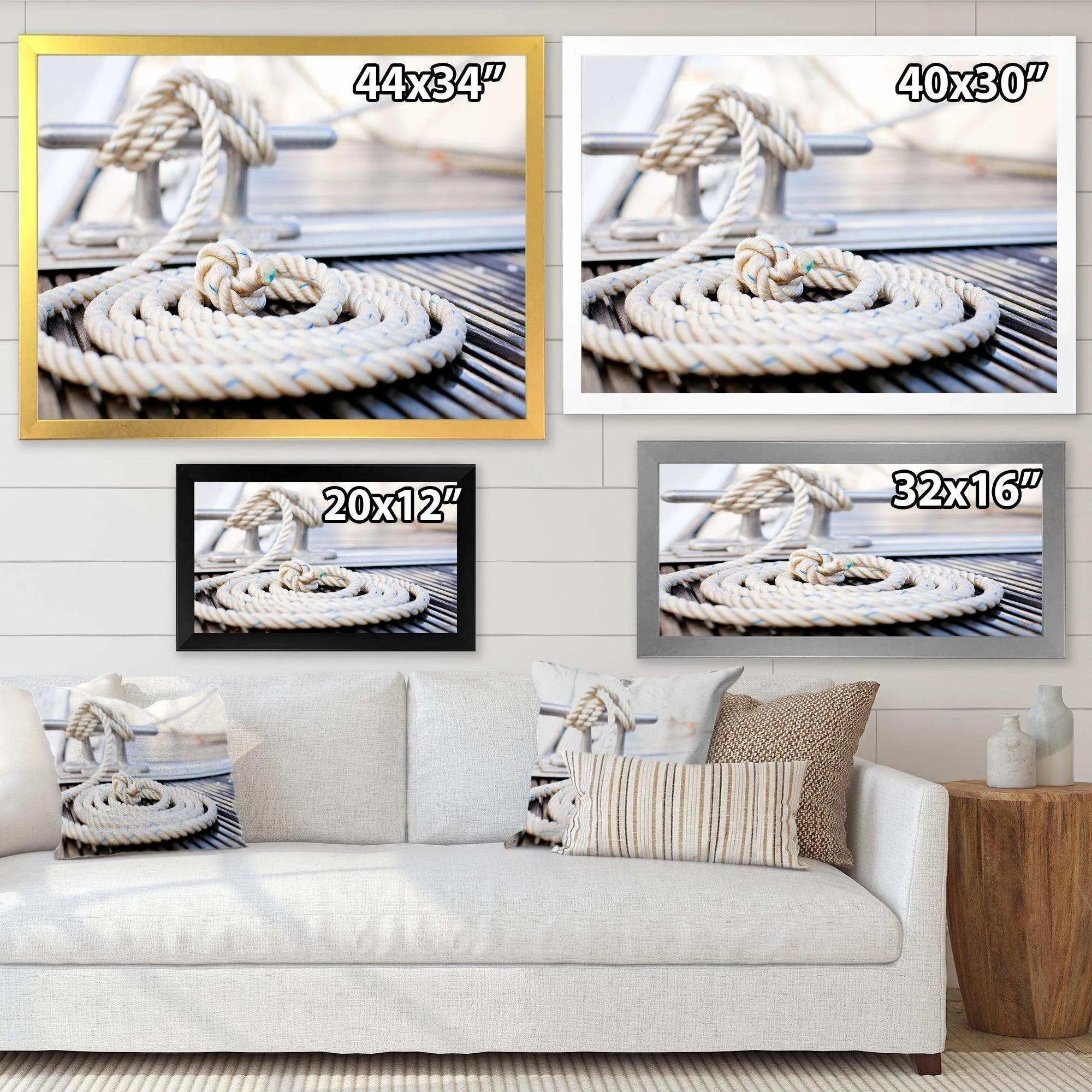 White Nautical Mooring Rope